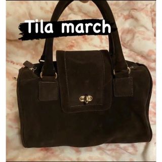 ティラマーチ(TILA MARCH)のTila march トートバッグ　ショルダー　スエード　　2way(トートバッグ)