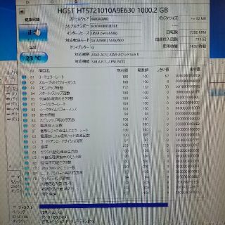 ヒタチ(日立)の電源投入回数3桁 日立製1000GB1TB9.5mm厚2.5インチHDD調整対応(PCパーツ)