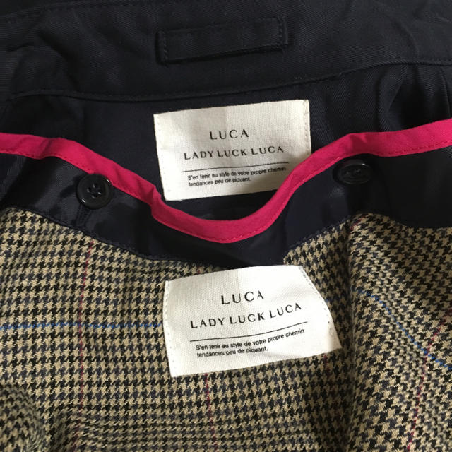 だけなので LUCA by sumomo❤︎'s shop｜ルカならラクマ - LUCAネイビートレンチコートの通販 カテゴリ