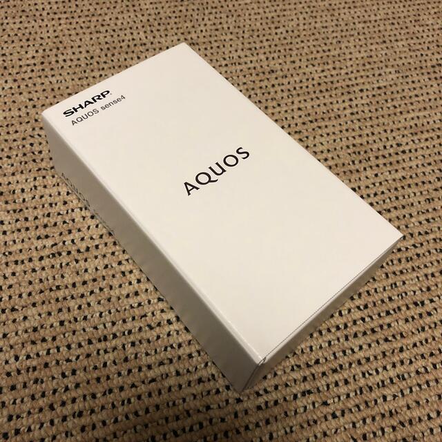 スマートフォン本体AQUOS sense 4 SH-M15 ブラックSIMフリー新品未使用 です。