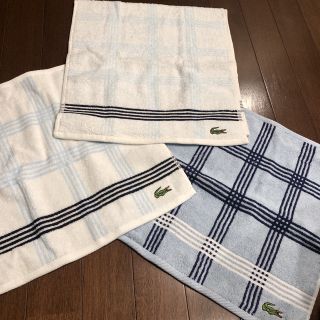 ラコステ(LACOSTE)のラコステ    ハンドタオル　フェイスタオル　3枚　タオルセット(タオル/バス用品)