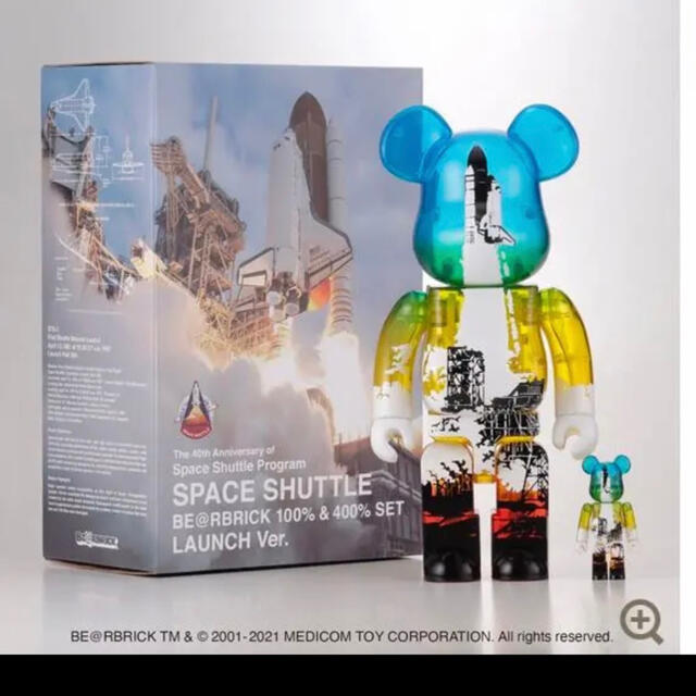 SPACE SHUTTLE BE@RBRICK LAUNCH 100%400%100%