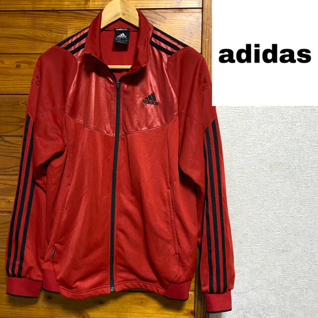 adidas(アディダス)のadidas アディダス ジャージ　RED メンズのトップス(ジャージ)の商品写真