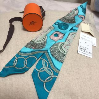 エルメス(Hermes)のご専用♡新品未使用 ブルー系エルメスツイリー♡(バンダナ/スカーフ)