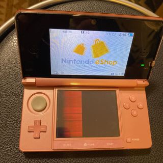 ニンテンドー3DS(ニンテンドー3DS)のジャンク品Nintendo 3DS本体ピンク外装美品(携帯用ゲーム機本体)