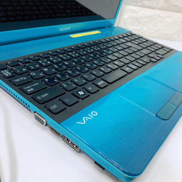 b65✨限定/美品/ブルー/VAIO/爆速 SSD新品✨すぐ使えるノートパソコン