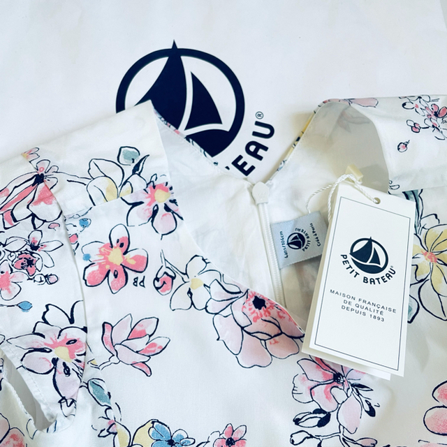 PETIT BATEAU(プチバトー)のNOKA様専用　プチバトー　 ① キッズ/ベビー/マタニティのキッズ服女の子用(90cm~)(ワンピース)の商品写真