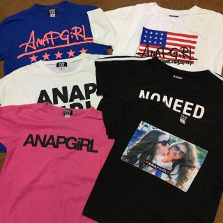 アナップキッズ(ANAP Kids)のアナップガール　Tシャツ６枚まとめ売り(Tシャツ/カットソー)