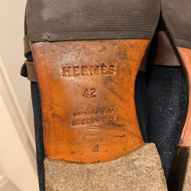 Hermes(エルメス)のエルメス　スエードローファー　42サイズ メンズの靴/シューズ(ドレス/ビジネス)の商品写真