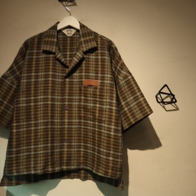 SUNSEA 19SS SPEC LINEN CHECK SHIRT サイズ1