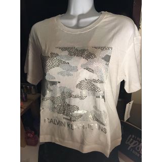 カルバンクライン(Calvin Klein)の日本未発売新作　Calvin Klein カルバンクライン クロップドTシャツ(Tシャツ(半袖/袖なし))