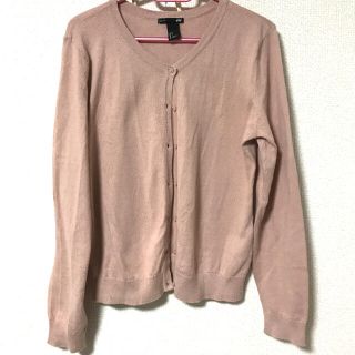 エイチアンドエム(H&M)のH&M カーディガン  ピンク(カーディガン)