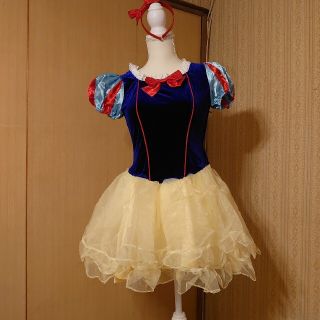 ボディライン(BODYLINE)の白雪姫 コスプレ衣裳 M リボンカチューシャ付き(衣装一式)