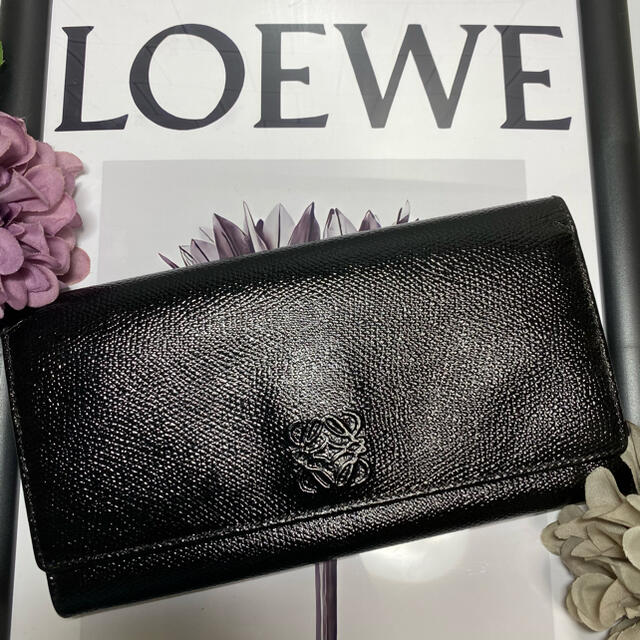 ロエベ　LOEWE　長財布　ブラック