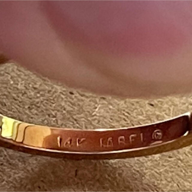 【Nico様専用】14k 金指輪、ゴールド　リング レディースのアクセサリー(リング(指輪))の商品写真