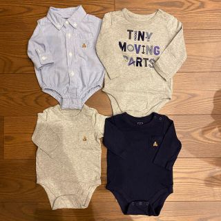 ベビーギャップ(babyGAP)のbabygap babyGAP 長袖 ボディースーツ ロンパース50 60 70(ロンパース)