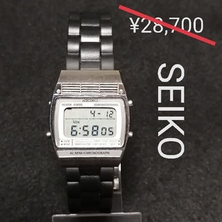 セイコー(SEIKO)のSEIKOセイコー★クロノグラフ♥美品♦稼働良好♬メンズ腕時計●ヴィンテージ(腕時計(デジタル))