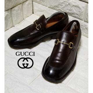 グッチ(Gucci)の✿GUCCI✿　ホースビットローファーsize40E (約25.0cm) 黒茶(ドレス/ビジネス)