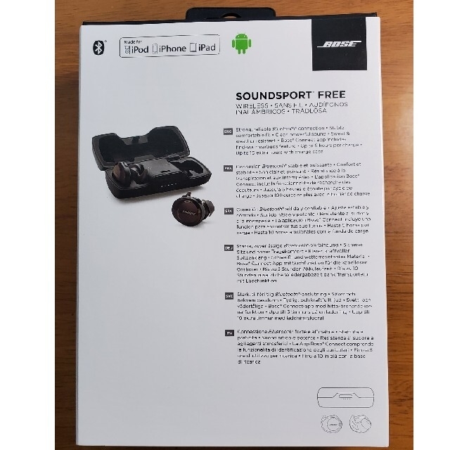 フルワイヤレスイヤホンBOSE soundsport free wireless