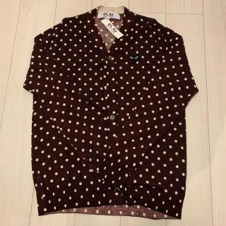 コムデギャルソン(COMME des GARCONS)の新品未使用！定価割れ！プレイコムデギャルソン　ドットカーディガン(カーディガン)