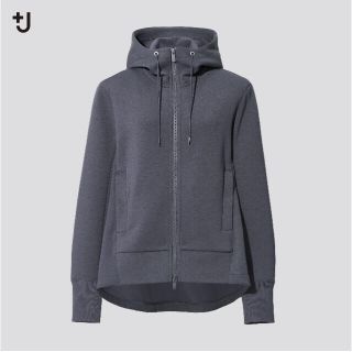 ユニクロ(UNIQLO)のリーフ様専用です　ユニクロ　+J  ドライスウェットフルジップパーカ　グレー(パーカー)