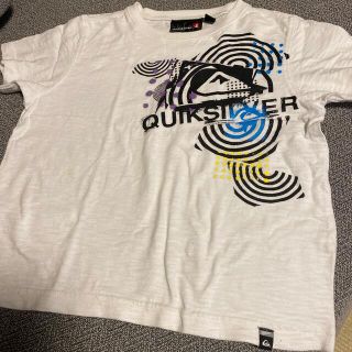 クイックシルバー(QUIKSILVER)のQUICKSILVER Tシャツ　110 白　バックプリント(Tシャツ/カットソー)