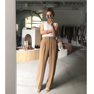 アメリヴィンテージ(Ameri VINTAGE)の2tucks straight pants(カジュアルパンツ)