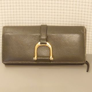 グッチ(Gucci)のGUCCI 長財布 カーキ (財布)