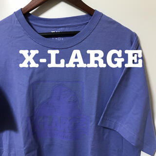 エクストララージ(XLARGE)のX-LARGE エクストララージ ロゴTシャツ L 紫 パープル 人気(Tシャツ/カットソー(半袖/袖なし))