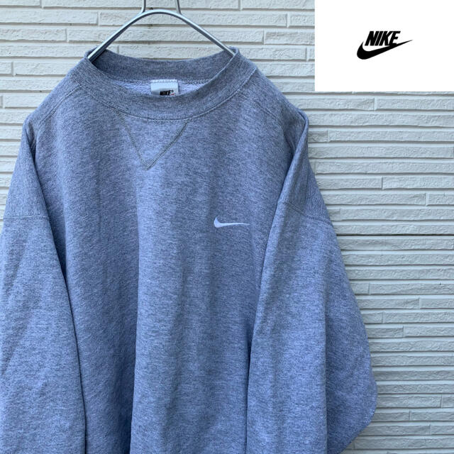 NIKE 白タグ 刺繍ロゴ スウェット  90s 定番アイテム