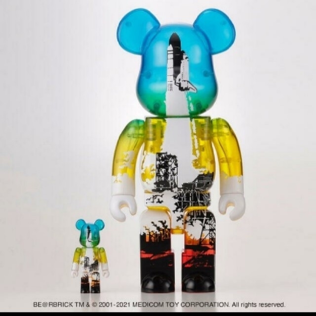 SPACE SHUTTLE BE@RBRICK LAUNCH Ver. 100% ハンドメイドのおもちゃ(フィギュア)の商品写真