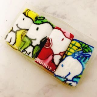 スヌーピー(SNOOPY)のUSJ  未使用　ミニタオルハンカチ　セット(ハンカチ)