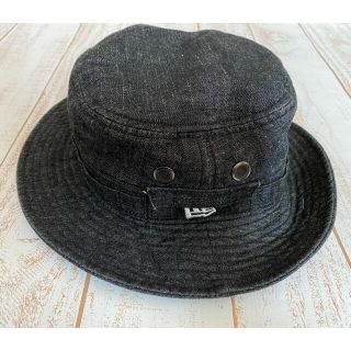 ニューエラー(NEW ERA)のニューエラ　バケットハット　デニム　黒　(ハット)