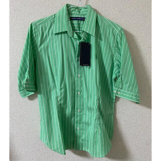 ポロラルフローレン(POLO RALPH LAUREN)のシャツ　グリーン　ストライプ(シャツ/ブラウス(半袖/袖なし))