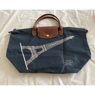 ロンシャン(LONGCHAMP)のLongchamp エッフェル塔プリントバッグ(トートバッグ)