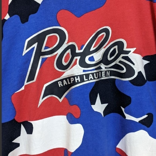 POLO RALPH LAUREN(ポロラルフローレン)の【希少カラー】RALPH LAUREN ラルフローレン 総柄 Tシャツ Lサイズ メンズのトップス(Tシャツ/カットソー(半袖/袖なし))の商品写真