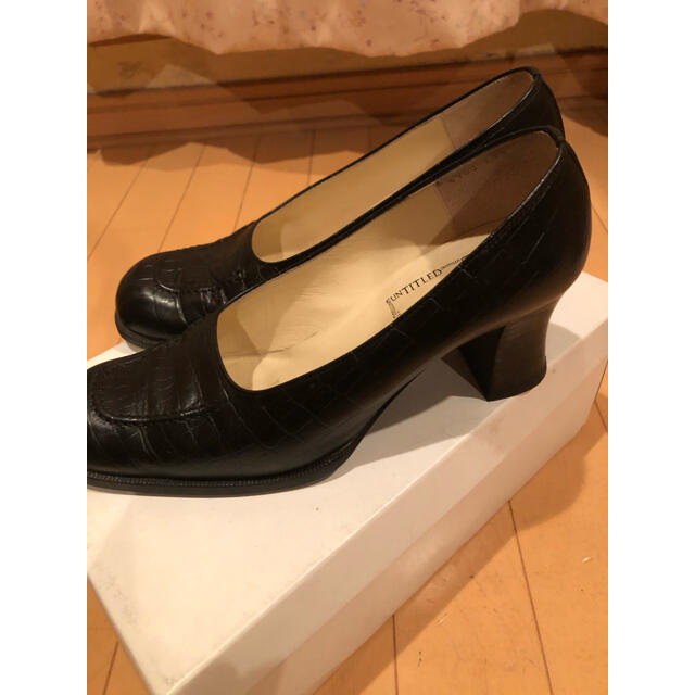 UNTITLED(アンタイトル)のuntitled 黒　パンプス　23.5センチメートル レディースの靴/シューズ(ハイヒール/パンプス)の商品写真