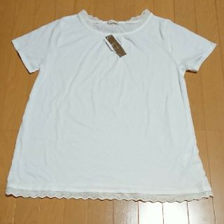 イオン(AEON)の【らみ様🌹御予約済み】レースつきプルオーバー(Tシャツ(半袖/袖なし))