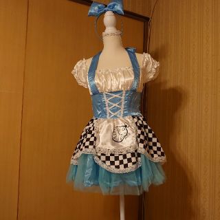 ボディライン(BODYLINE)のアリス コスプレ衣裳セット M サックス リボンカチューシャ付き(衣装一式)