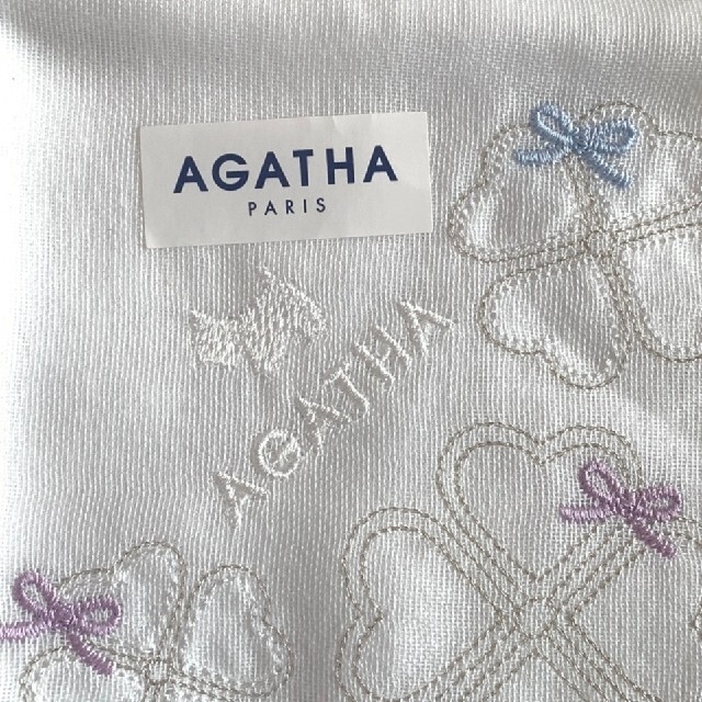 AGATHA(アガタ)の《未使用》AGATHA ガーゼハンカチ 白 レディースのファッション小物(ハンカチ)の商品写真