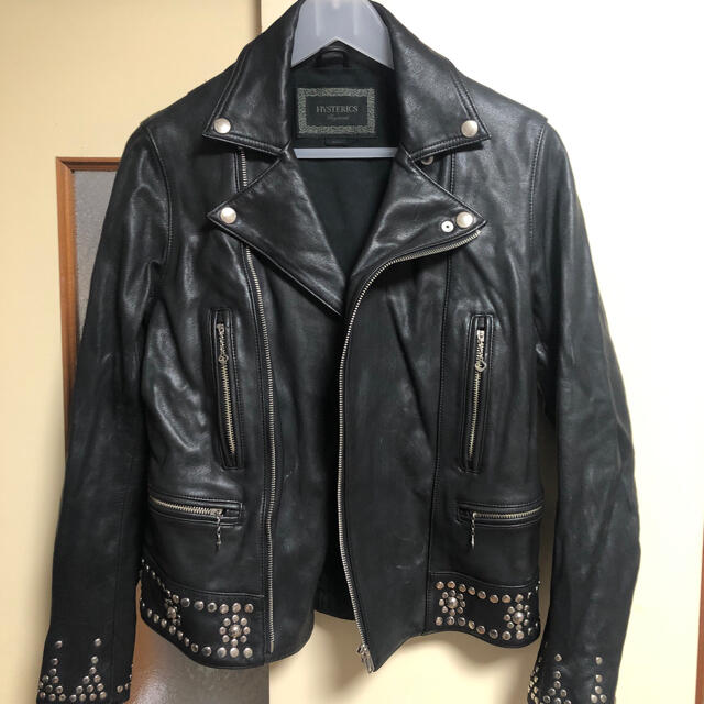 ヒステリックグラマー スタッズ レザー ライダース ジャケット | フリマアプリ ラクマ