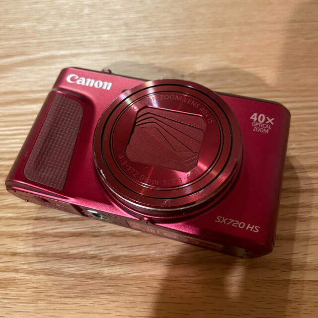 Canon(キヤノン)のCANON POWERSHOT SX720HS RED ケース付き スマホ/家電/カメラのカメラ(コンパクトデジタルカメラ)の商品写真