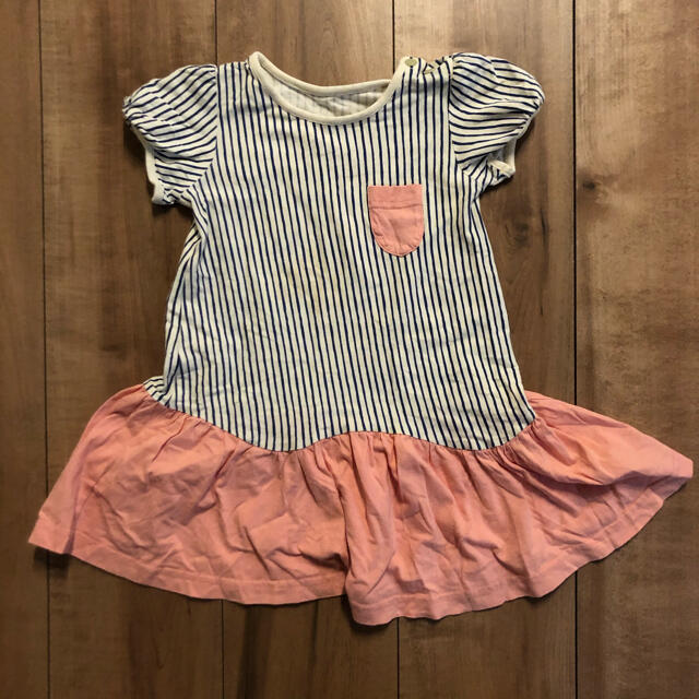 ワンピース　半袖　90㎝　２枚セット キッズ/ベビー/マタニティのキッズ服女の子用(90cm~)(ワンピース)の商品写真