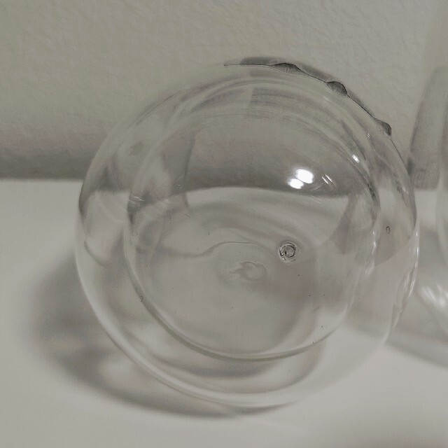 ダイソー ダブルウォールグラス 耐熱ガラス　2個セット インテリア/住まい/日用品のキッチン/食器(グラス/カップ)の商品写真