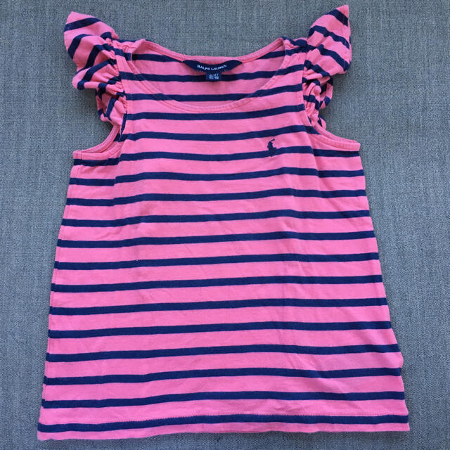 Ralph Lauren(ラルフローレン)のラルフローレン　ボーダートップス　キッズ４T キッズ/ベビー/マタニティのキッズ服女の子用(90cm~)(Tシャツ/カットソー)の商品写真