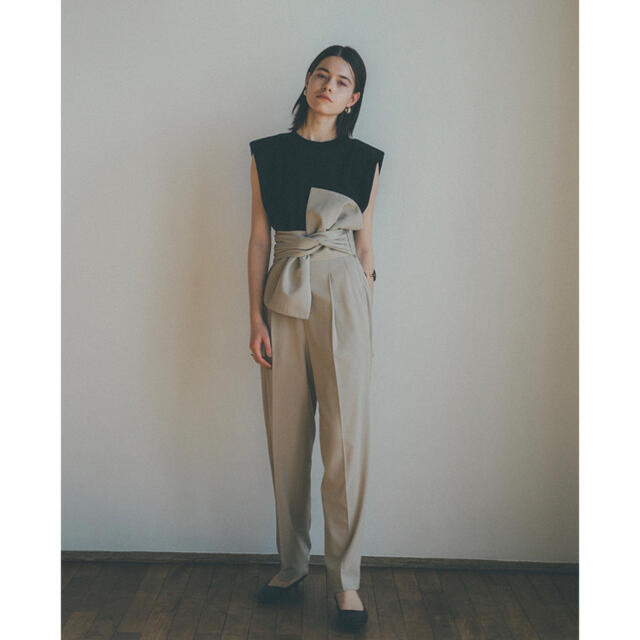 クラネ　CLANE  OBI PANTS オビパンツ　アイボリー