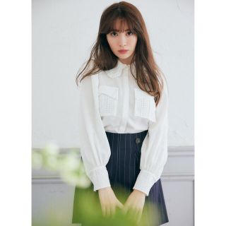 スナイデル(SNIDEL)のher lip to Cotton-blend Blouse(シャツ/ブラウス(長袖/七分))