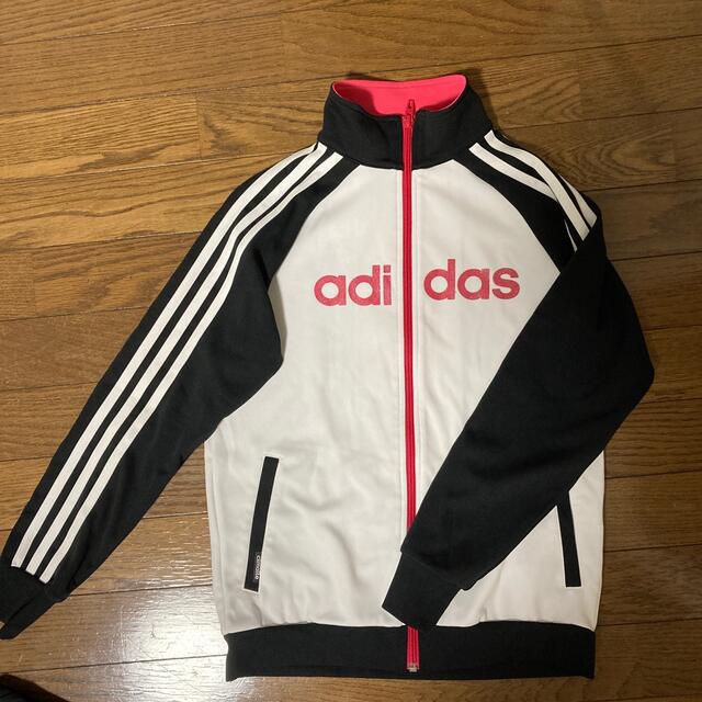 adidas(アディダス)のadidas上下ジャージセット160㎝ キッズ/ベビー/マタニティのキッズ服女の子用(90cm~)(その他)の商品写真