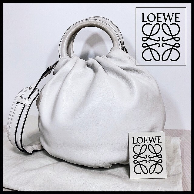 LOEWE ロエベ バウンス レザーショルダーバッグ