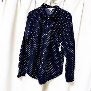 オールドネイビー(Old Navy)の【新品】オールドネイビー　ドット　長袖　シャツ(シャツ/ブラウス(長袖/七分))